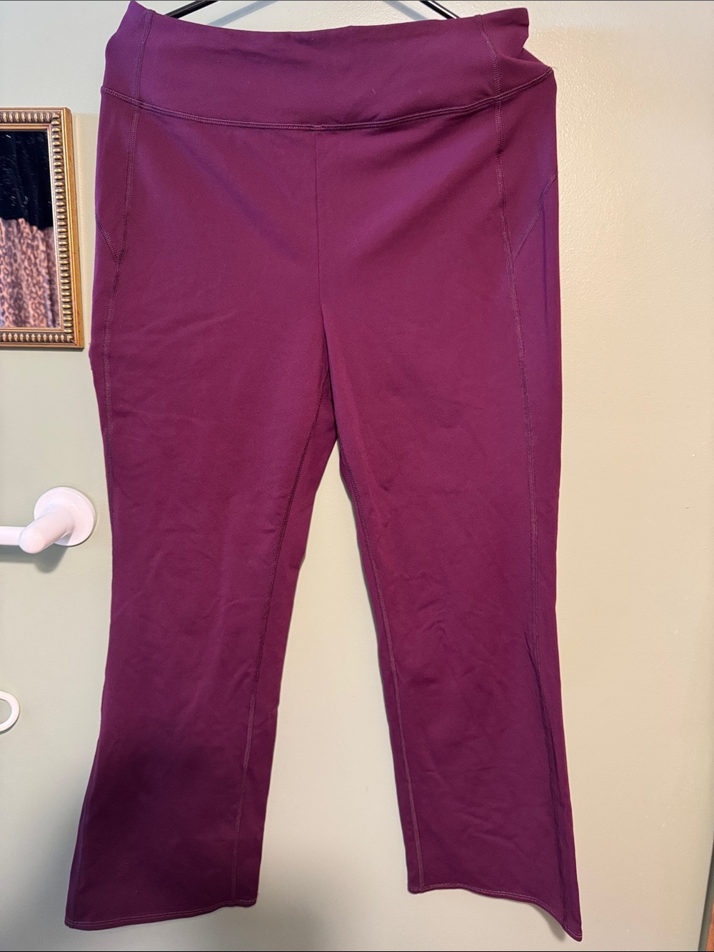 Duluth Trading Plum High-Waist Active Pants